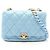 Borsa a tracolla Chanel Matelassé in agnello blu