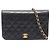 Chanel Matelassé Full Flap Schultertasche Schwarz