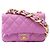 Borsa Chanel Matelassé in pelle viola Porpora