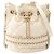 Borsa a secchiello Chanel Matelassé con coulisse Bianco