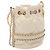 Borsa a secchiello Chanel Matelassé con coulisse Bianco - vista 2