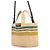 Loewe Font Tote Small Raphia Leder Tasche Mehrfarben Beige - Ansicht 2