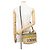 Loewe Font Tote Small Raphia Leder Tasche Mehrfarben Beige - Ansicht 5