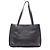 Borsa Tote Chanel in pelle di vitello martellata nera Nero