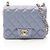 Borsa a tracolla Chanel Mini Matelassé Metallic Blu