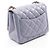 Borsa a tracolla Chanel Mini Matelassé Metallic Blu - vista 2
