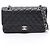 Borsa a tracolla Chanel Matelassé Double Flap Nero