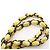 Borsa a tracolla Chanel Yellow Matelassé Double Flap Giallo - vista 11