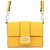 Borsa a tracolla Fendi Micro Flat Baguette Giallo