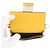 Borsa a tracolla Fendi Micro Flat Baguette Giallo - vista 6