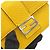 Borsa a tracolla Fendi Micro Flat Baguette Giallo - vista 7