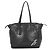 Borsa Tote in pelle nera Prada Nero