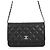 Portafoglio con catena Chanel Matelassé nero