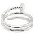 Cartier Juste un Clou Double Diamond Ring in 18K Weißgold Silber - Ansicht 3