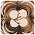 Louis Vuitton Ring Bague à la Folie Monogram Flower Ring Braun Golden - Ansicht 4