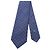 Cravatta Louis Vuitton Cravat Monogram 3D in seta Bianco Blu Blu navy - vista 2