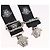 Bretelle VERSACE Medusa Metallo Nero Argento Auth BA13627 - view 2