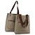 Borsa Tote GUCCI GG Supreme Web Sherry Line PVC 2 Set Beige Auth ti3987