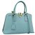 Saffiano Borsa PRADA in pelle Safiano 2way Blu Turchese Oro Auth 187253V D'oro