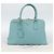 Saffiano Borsa PRADA in pelle Safiano 2way Blu Turchese Oro Auth 187253V D'oro - vista 12