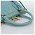 Saffiano Borsa PRADA in pelle Safiano 2way Blu Turchese Oro Auth 187253V D'oro - vista 6