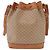 Céline Borsa a Spalla CELINE in Tela Macadam PVC Beige Oro Auth 188399 D'oro - vista 2