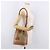 Céline Borsa a Spalla CELINE in Tela Macadam PVC Beige Oro Auth 188399 D'oro - vista 23