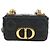 Christian Dior Cannage Caro Chain Pouch Pelle di Agnello Nero Oro Auth 186459SAM D'oro - vista 13
