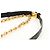 Christian Dior Cannage Caro Chain Pouch Pelle di Agnello Nero Oro Auth 186459SAM D'oro - vista 14
