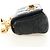 Christian Dior Cannage Caro Chain Pouch Pelle di Agnello Nero Oro Auth 186459SAM D'oro - vista 3