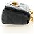 Christian Dior Cannage Caro Chain Pouch Pelle di Agnello Nero Oro Auth 186459SAM D'oro - vista 4