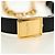 Christian Dior Cannage Caro Chain Pouch Pelle di Agnello Nero Oro Auth 186459SAM D'oro - vista 8