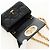 Christian Dior Cannage Caro Chain Pouch Pelle di Agnello Nero Oro Auth 186459SAM D'oro - vista 9