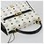 Borsa MCM Vicetos Logogram PVC Pelle Bianco Oro Auth 188231 D'oro - vista 6