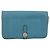 Hermès Portafoglio HERMES Dogon GM in pelle azzurro argento Auth BA13622 Blu chiaro - vista 13