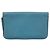 Hermès Portafoglio HERMES Dogon GM in pelle azzurro argento Auth BA13622 Blu chiaro - vista 2
