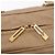 LOEWE Anagram Amazonas Hand Bag Pelle Beige Oro Auth bs35616 D'oro - vista 10