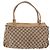 Borsa GUCCI GG Canvas Abbey Beige Oro 189831 Auth ka4927 D'oro - vista 2
