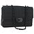 CHANEL Choco Bar Chain New Travel Line Bag Canvas Black CC Auth 187224SAV Nero
