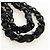 CHANEL Choco Bar Chain New Travel Line Bag Canvas Black CC Auth 187224SAV Nero - vista 8