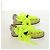 Sandali Espadrilles Bijou LOEWE in tela Verde Neon Auth 186240M - vista 5