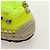 Sandali Espadrilles Bijou LOEWE in tela Verde Neon Auth 186240M - vista 6