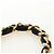 CHANEL Borsa a Spalla Chain Matelasse in Pelle di Agnello Nera e Oro CC Auth 187203SAV Nero D'oro - vista 14
