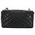 CHANEL Borsa a Spalla Chain Matelasse in Pelle di Agnello Nera e Oro CC Auth 187203SAV Nero D'oro - vista 2