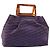 BALENCIAGA Handtasche Wildleder Violett Silber Auth yk20590