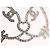 Spilla CHANEL metallo Silver tone CC Auth 189215M - vista 6