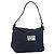 Borsa a tracolla FENDI Mamma Baguette in tela blu navy e argento Auth 187955V