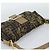 FENDI Zucca Canvas Mamma Baguette Shoulder Bag Black Gold Brown Auth 187451SM Marrone Nero D'oro - vista 6