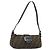 FENDI Zucca Canvas Mamma Baguette Shoulder Bag Black Silver Brown Auth 187689SAM Castaño Negro Plata