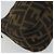 FENDI Zucca Canvas Mamma Baguette Shoulder Bag Black Silver Brown Auth 187689SAM Castaño Negro Plata - vista 16